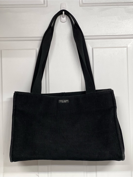 kate spade Handbags - kate spade Black Corduroy Shoulder Tote